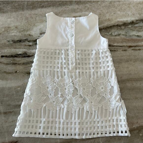 Pan Con Chocolate White Special Occasion Dress | Toddler 2T - Picture 6 of 7